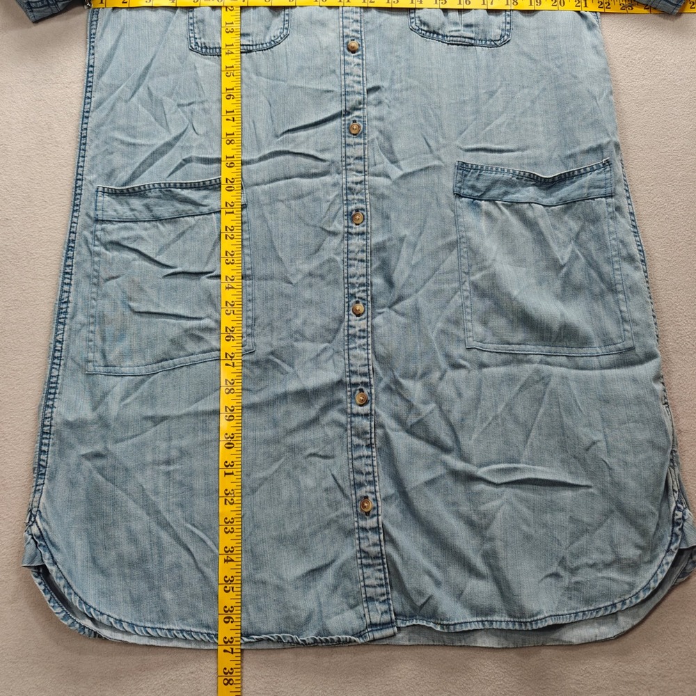 American Eagle Shirt Dress Womens XL Coastal Casual Country Western Minimalist - Picture 11 of 15